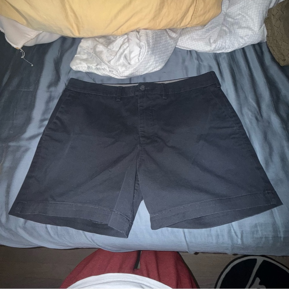 Express Men's Dark Gray Flat Front Shorts